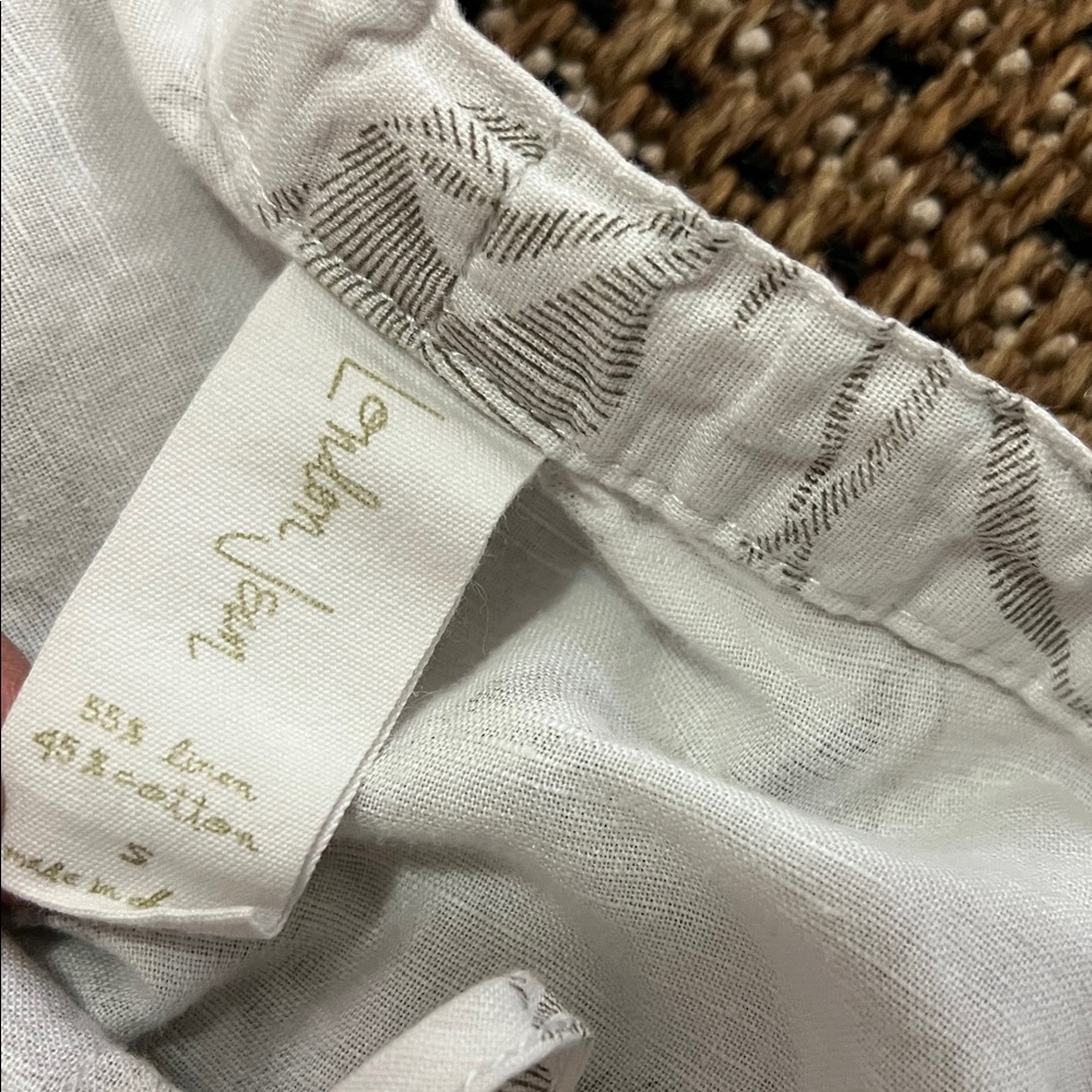 LONDON JEAN Cream Floral Swim Coverup Pants - Picture 2 of 4